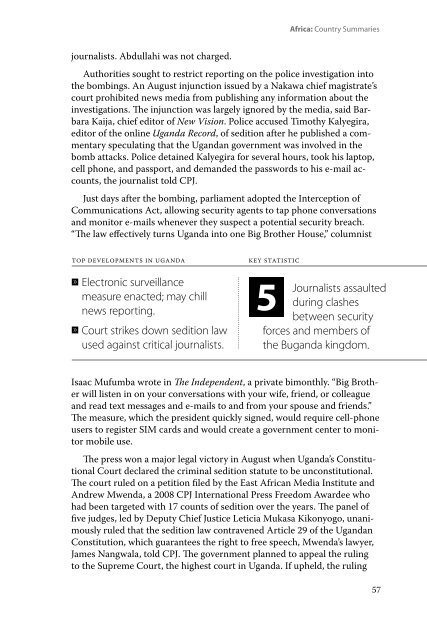 Attacks on the Press in 2010 - Committee to Protect Journalists