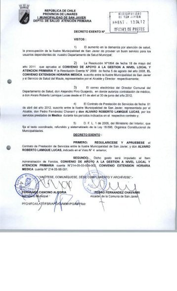 decretos 682 - I. Municipalidad de San Javier