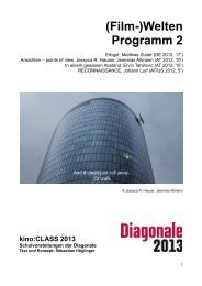 (Film-)Welten Programm 2 - Diagonale