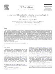 A voxel-based lidar method for estimating crown base height for ...