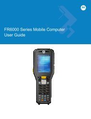 FR6000 Series Mobile Computer User Guide [English] (P/N 72E ...