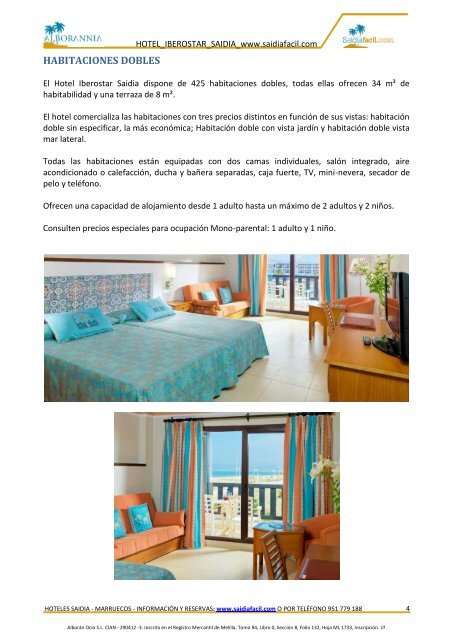 Instalaciones y servicios - Hotel Iberostar Saidia 5 - 4x4Facil