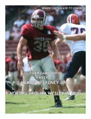 (0-0) vs. NORTH CAROLINA WESLEYAN - Hampden-Sydney College