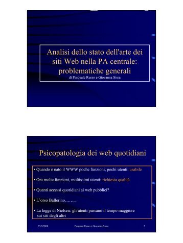 problematiche generali - Cnipa