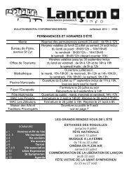 BULLETIN MUNICIPAL D - LanÃ§on-de-Provence