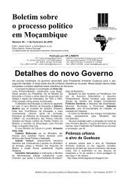 Boletim sobre o processo polÃ­tico em MoÃ§ambique Detalhes do - CIP