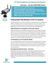 Professional PoE/Wireless CCD IP Cameras - Sercomm Corporation