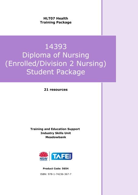 14393 Diploma of Nursing (Enrolled/Division 2 Nursing ... - vetres