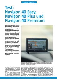 Test: Navigon 40 Easy, Navigon 40 Plus und Navigon  40 Premium