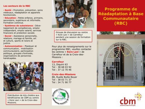 Programme de RÃ©adaptation Ã  Base Communautaire (RBC) - CBM