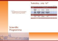 Tuesday, July 16th Scientific Programme - Storage