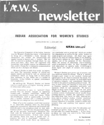 Announcement of IIIrd National Conference, Chandigarh - IAWS