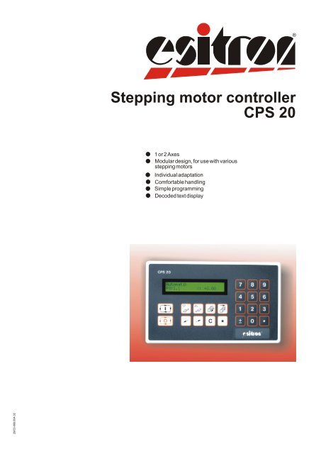 Stepping motor controller CPS 20 - esitron-electronic GmbH