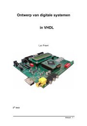 cursus ontwerp digitale systemen in VHDL - Docweb