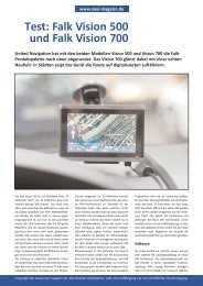 Test: Falk Vision 500 und Falk Vision 700 - Navi-Magazin ONLINE