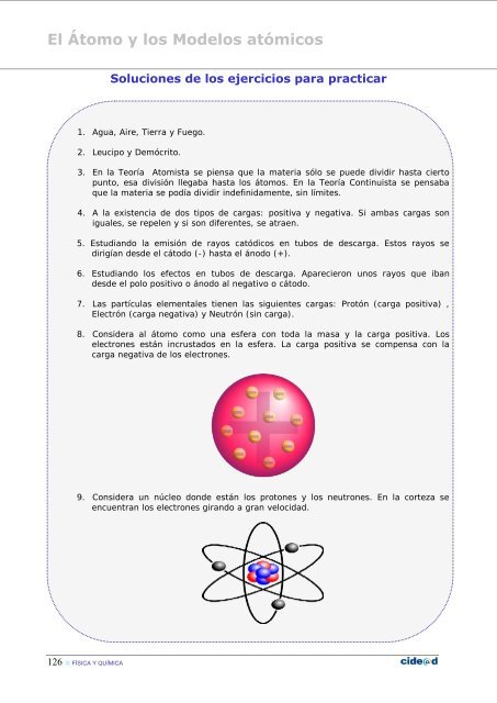 El Átomo y los Modelos atómicos El Átomo y los Modelos atómicos