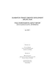 Dumbarton TOD - Final Environmental Impact Report - City of Newark