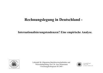 Rechnungslegung in Deutschland -