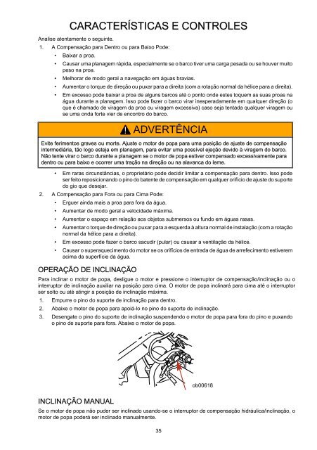 5 0 hp manual de operação manutenção e garantia - Mercury