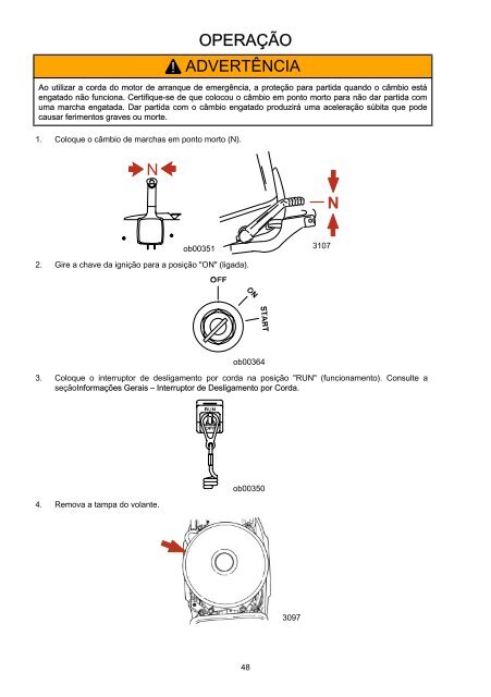 5 0 hp manual de operação manutenção e garantia - Mercury