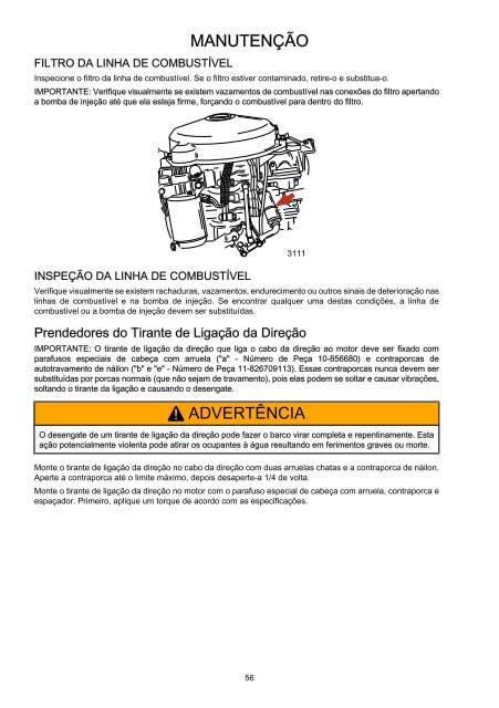 5 0 hp manual de operação manutenção e garantia - Mercury