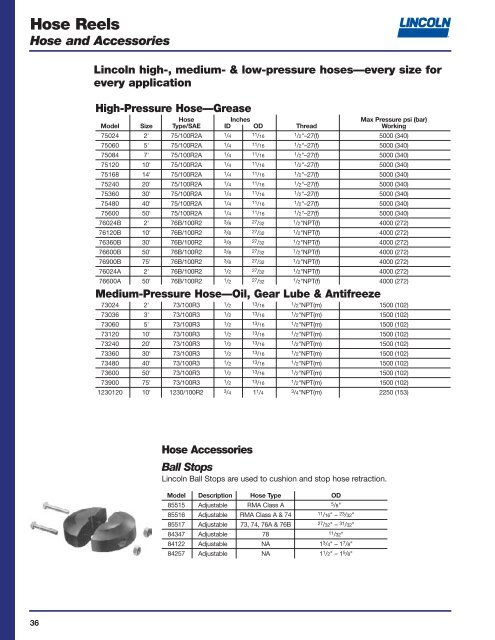 General Lubrication Equipment & Accessories - Brice Barclay