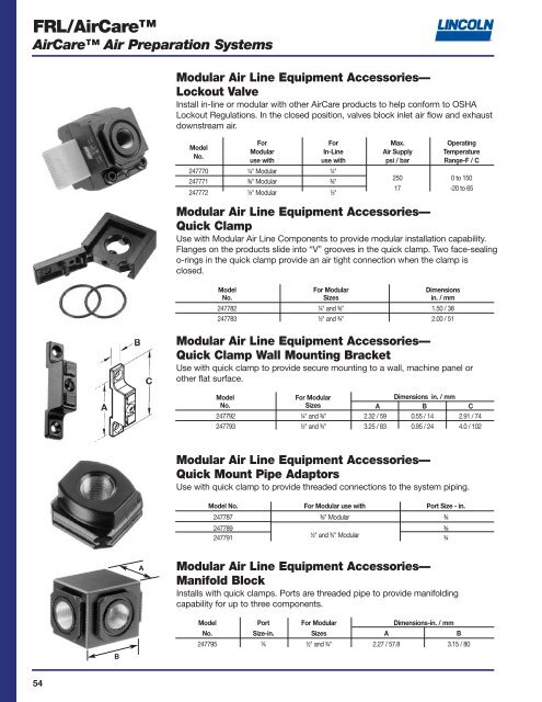 General Lubrication Equipment & Accessories - Brice Barclay