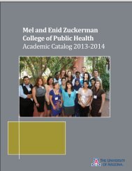 Academic Catalog - Mel and Enid Zuckerman Arizona College of ...