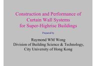 Construction and Performance of Curtain Wall Systems for Super ...