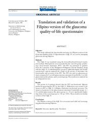 Translation and validation of a Filipino version of the glaucoma ...