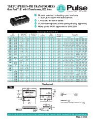 T1/E1/CEPT/ISDN-PRI TRANSFORMERS