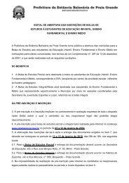 Edital de abertura de inscriÃ§Ãµes - Esc. Particulares