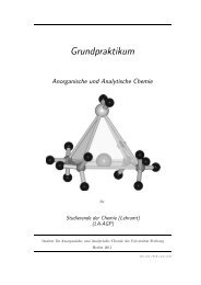 Grundpraktikum - Anorganische Chemie, AK Röhr, Freiburg - Albert ...