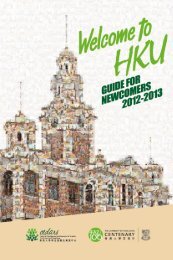 Guide for Newcomers 2012/13 - Cedars - The University of Hong Kong