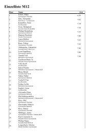 Einzelliste M12 - Schulsport in Essen