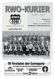 VfR Wormatia Worms II - Rot-Weiss Olympia ALZEY