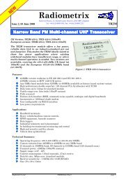 Data Sheet(pdf) - Radiometrix