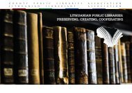 LITHUANIAN PUBLIC LIBRARIES: PRESERVING, CREATING ...