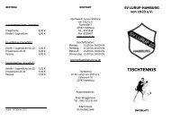 SV LURUP-HAMBURG von 1923 eV TISCHTENNIS