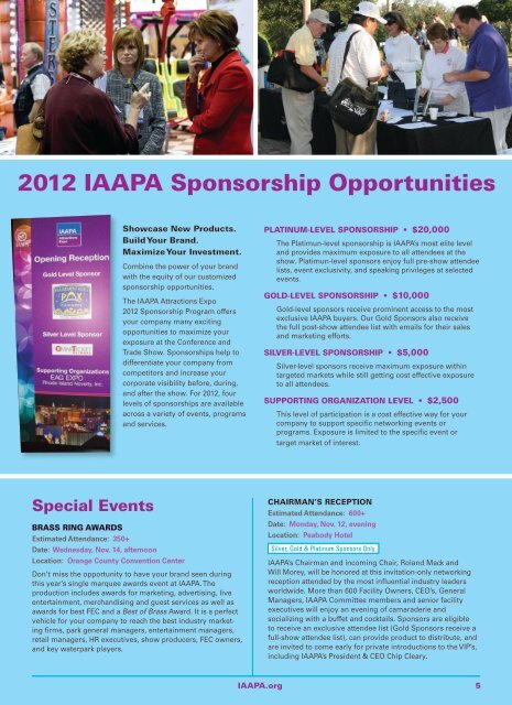 2012 Exhibitor & Sponsor Prospectus - IAAPA