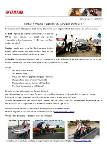 PDF (165,9 ko) - YAMAHA Motor France