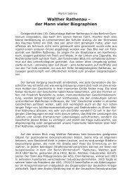 Walther Rathenau - Offenes Deutsches Schulnetz