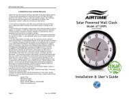 Solar Powered Wall Clock - Lathem Time Corporation