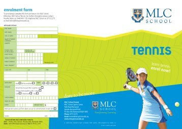 enrolment form - MLC School