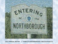 2012 ANNUAL REPORT Â» TOWN OF NORTHBOROUGH ...