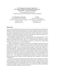 The disparate thermal conductivity of carbon nanotube and ... - ICHMT