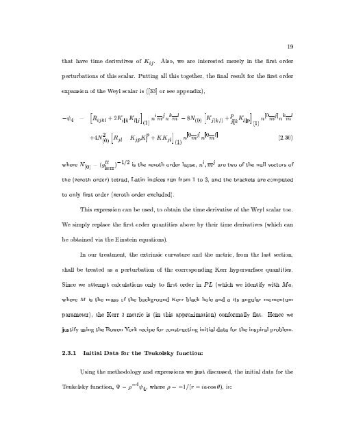 THE CLOSE LIMIT A Thesis in - Institute for Gravitational Physics ...