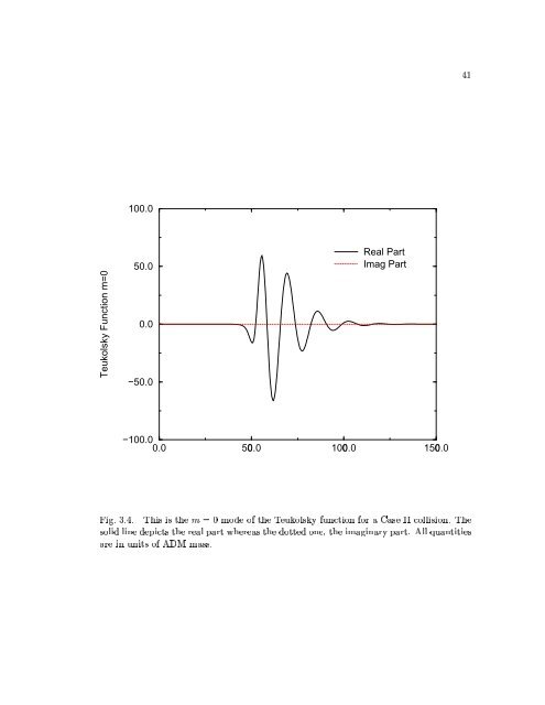 THE CLOSE LIMIT A Thesis in - Institute for Gravitational Physics ...