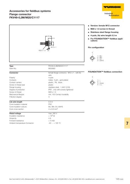 Product catalog - TURCK