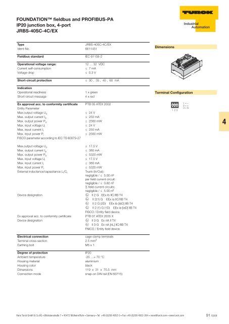 Product catalog - TURCK